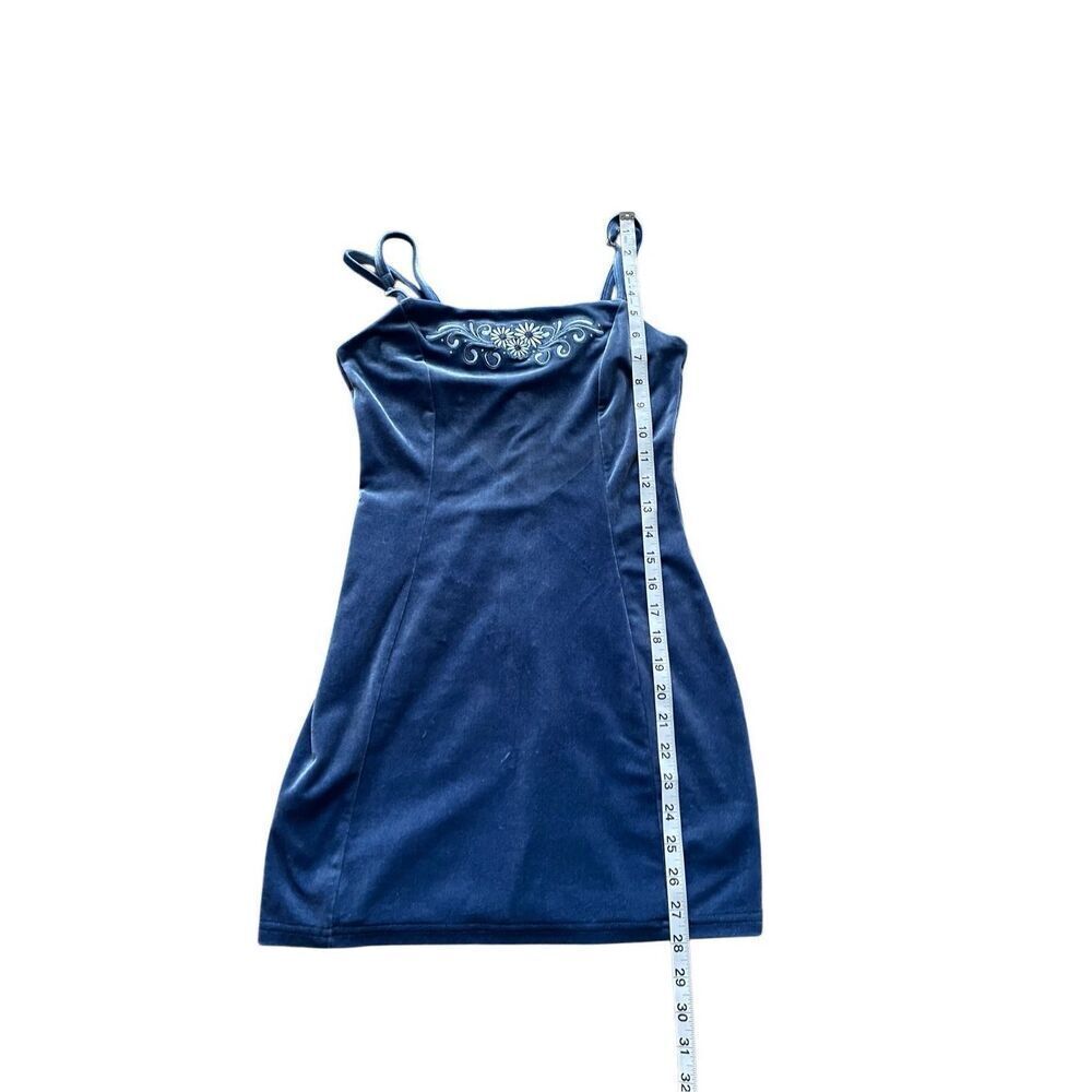 dELiA*s Blue Velour Mini Dress‎ – Small – Made in China - Picture 9 of 9